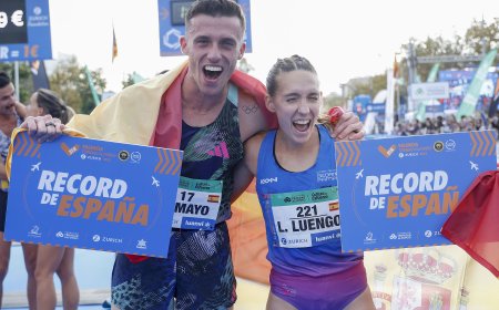 Dos récords de España de medio maratón en Valencia