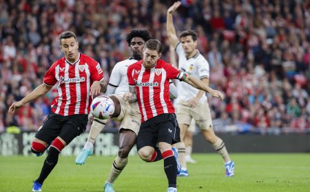 El Athletic rescata un punto en el minuto 97 frente al Valencia