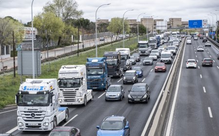 Los transportistas madrileños realizarán una marcha lenta este lunes para denunciar su “expulsión” del centro