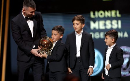 Messi: regate Laporta y guiño al Barcelona