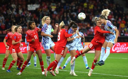 España se reivindica con una goleada ante Suiza
