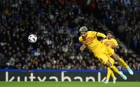 Un afortunado Barcelona logra un triunfo agónico ante la Real