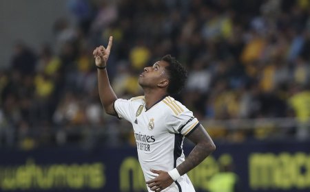 Rodrygo está iluminado: doblete y asistencia en la victoria del Madrid en Cádiz