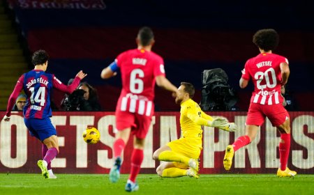 FC Barcelona-Atlético de Madrid, en directo |  João Félix: “[El festejo] fue un alivio después de lo vivido en verano”