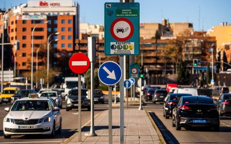 Entra en vigor la prohibición de circular por Madrid capital para vehículos sin etiqueta no empadronados