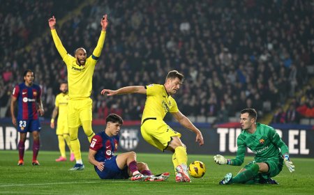 Antología de un disparate: El Barcelona concede una goleada al Villarreal