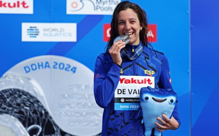 María de Valdés, plata en los 10 kilómetros en aguas abiertas del Mundial de Natación de Doha