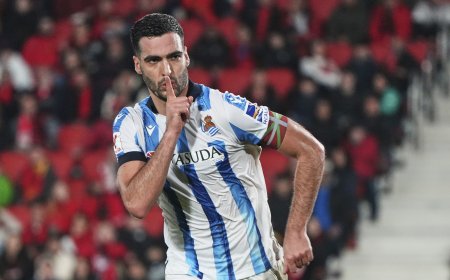 Merino le da el triunfo a la Real Sociedad en el descuento
