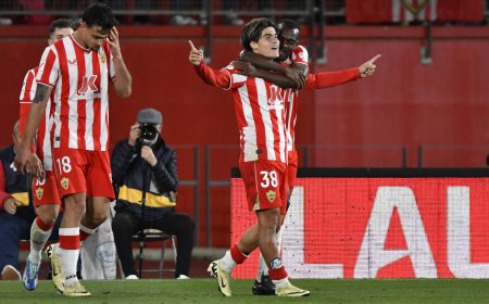 La genialidad del ‘niño’ Luka Romero le da el empate al Almería ante el Atlético
