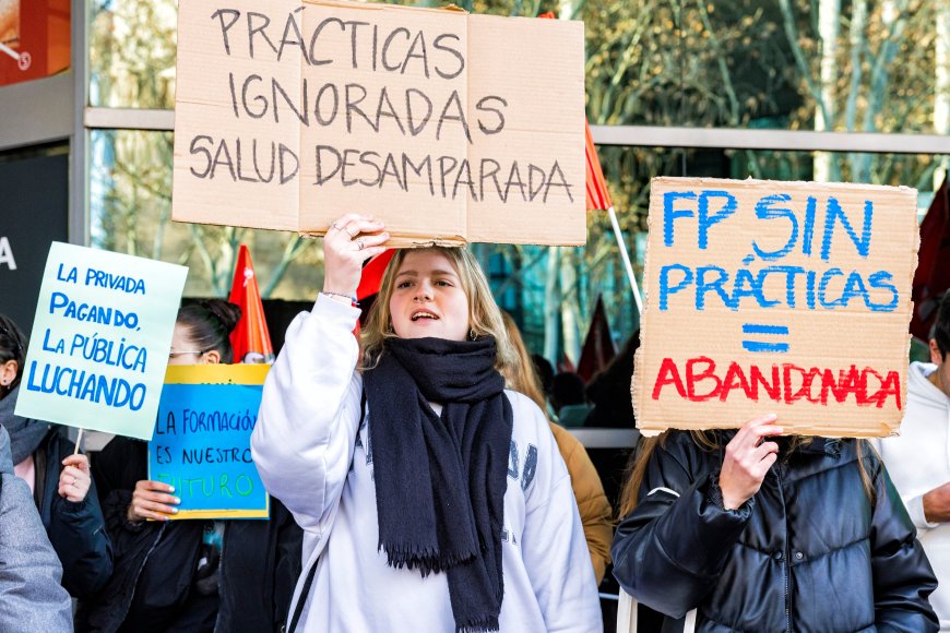 Estalla la crisis anunciada: más de 600 estudiantes de FP en Madrid entran en huelga por falta de prácticas