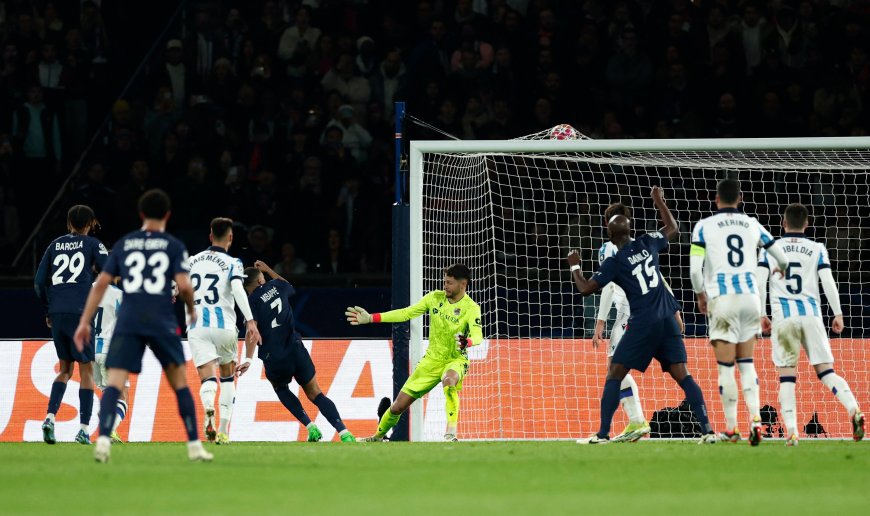 El PSG de Mbappé se impone a una Real dominadora en el París
