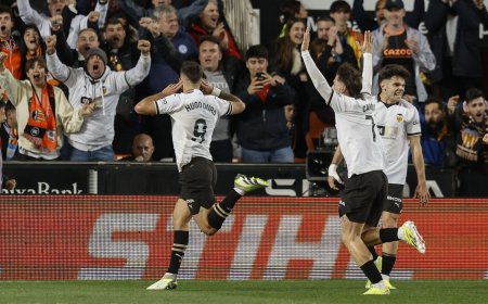 Valencia - Real Madrid, en directo | Vinicius acorta las distancias para el Madrid antes del descanso