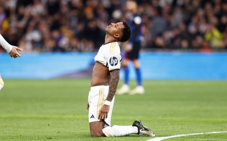 Otro momento valle de Rodrygo con el gol