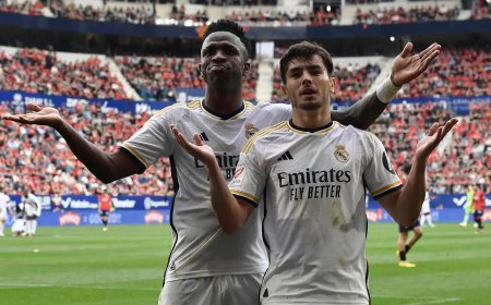 Vinicius es un matador y conduce al Madrid a la victoria contra Osasuna