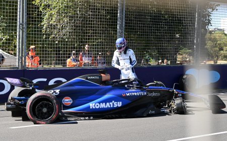 Alex Albon le birla el coche a su compañero en el GP de Australia