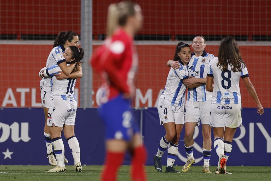 La Real sobrevive ante el Atlético para que la semifinal de la Copa de la Reina se decida en Zubieta
