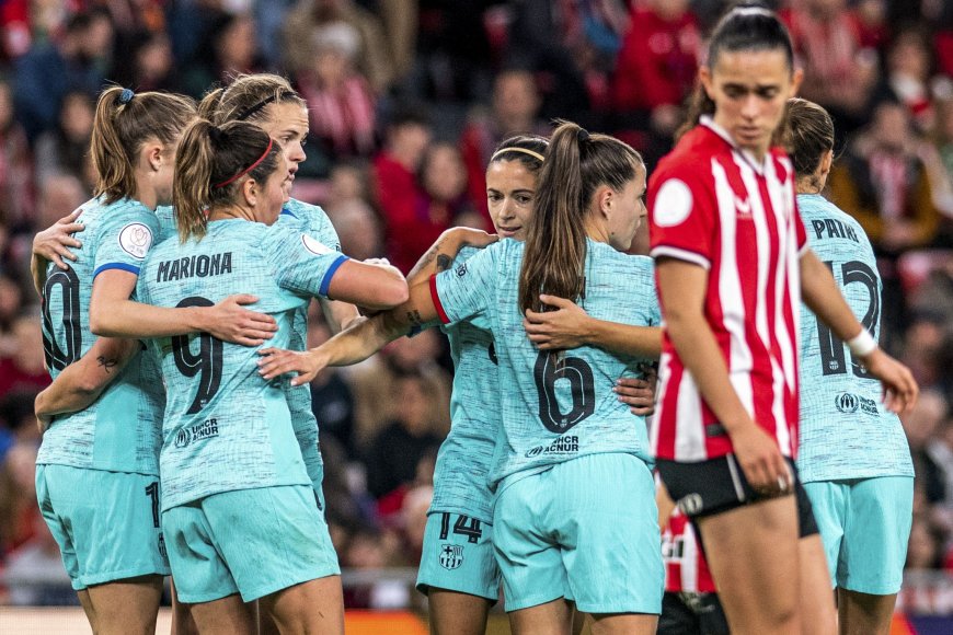 El Barcelona, a un paso de la final de la Copa de la Reina tras vencer en San Mamés