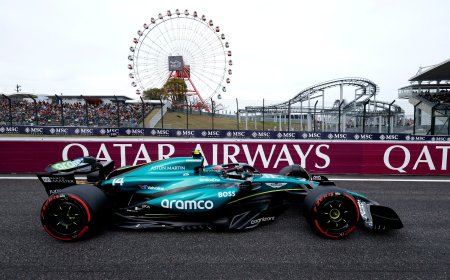 Aston Martín trabaja de madrugada para mejorar el coche de Fernando Alonso, quinto en la clasificación