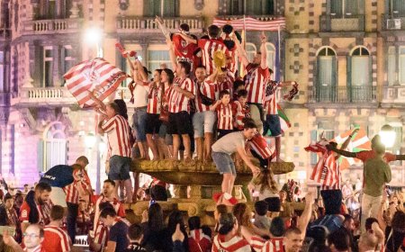 El júbilo y el orgullo desbordan Bilbao, Bizkaia y Sevilla