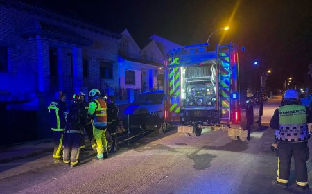 Un intoxicado muy grave y otros tres leves en el incendio de un chalet en Torres de la Alameda