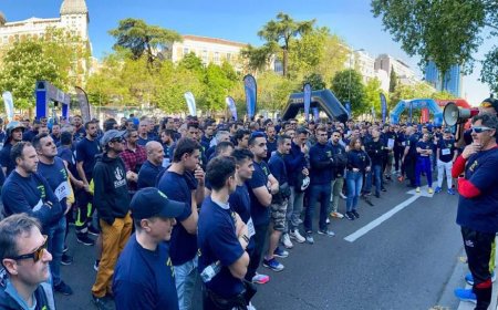 Una curiosa protesta laboral: andar en lugar de correr