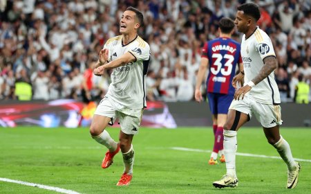 Real Madrid - Barcelona, el clásico de La Liga en directo | Lucas Vázquez iguala el partido para el Madrid