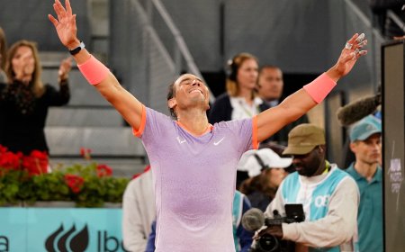 Rafa Nadal derrota a De Miñaur en el Mutua Madrid Open (6-7, 3-6)