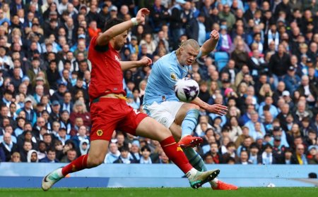 Cuatro goles de Haaland culminan la apoteosis del City en la carrera por la Premier