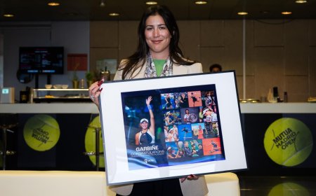 La WTA homenajea a Garbiñe Muguruza