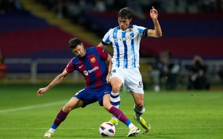 Barcelona - Real Sociedad, en directo | El Barça vence a la Real Sociedad al descanso