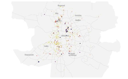 El mapa de las únicas 1.008 viviendas de uso turístico con licencia en Madrid