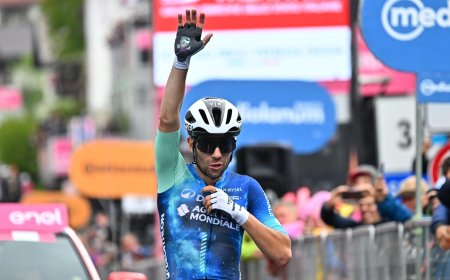 El aventurero Vendrame se impone en la etapa del Friuli del Giro de Italia por delante de Pelayo Sánchez