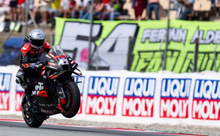 Aleix Espargaró brilla como nunca en casa y se lleva ‘pole’ y ‘sprint’ en el GP de Catalunya