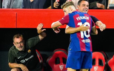 Xavi se despide con una victoria dedicada por Fermín