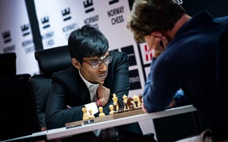 Praggnanandhaa, de 18 años, aplasta a Carlsen y lidera después de tres rondas