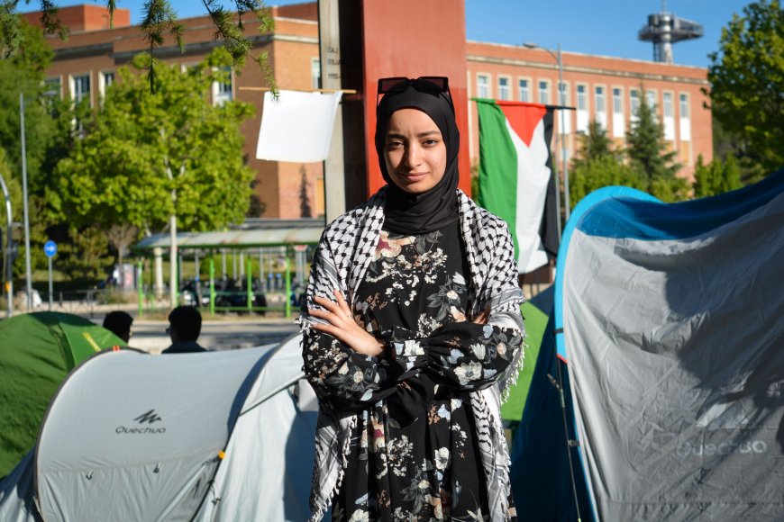 Nacidos en Palestina, acampados en Madrid: “Vida es no tener miedo a perder un familiar cada día”