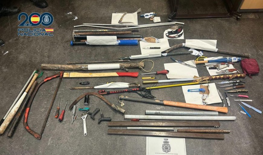 Ascienden a 32 los feriantes detenidos en una pelea que dejó 11 heridos en un colegio cercano al Bernabéu