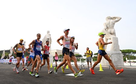 Paul McGrath gana la plata en la prueba de los 20 kilómetros marcha en el Europeo de Atletismo
