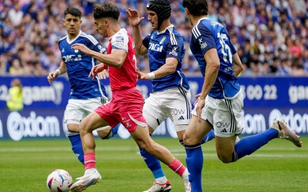 El Oviedo se adelanta al Espanyol en la carrera por el ascenso