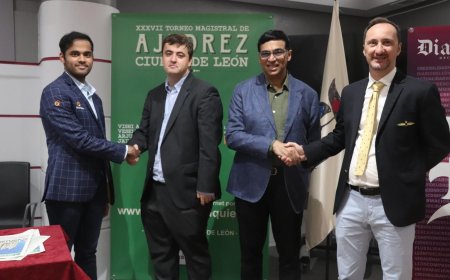Los excampeones Anand y Topálov disputarán la primera semifinal del Ciudad de León
