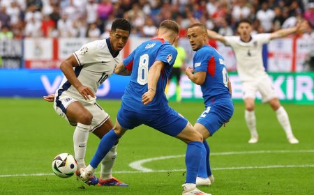 Inglaterra - Eslovaquia en directo | Bellingham empata el partido para la selección inglesa con un gol de chilena en el minuto 95
