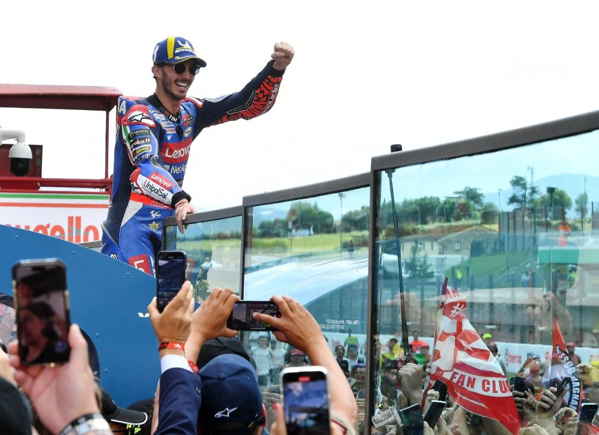 Pecco Bagnaia evoca los mejores días de Valentino Rossi en el gran premio de Italia