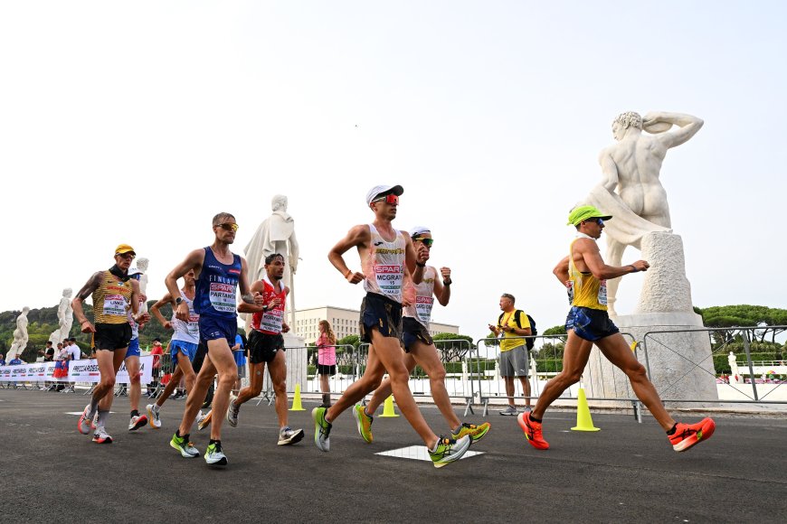 Paul McGrath gana la plata en la prueba de los 20 kilómetros marcha en el Europeo de Atletismo