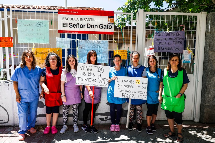 Maestras que llevan sin cobrar meses, los problemas de un centenar de trabajadoras de escuelas infantiles de Madrid