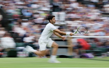 No es Usain Bolt, es Alcaraz y ya está en los cuartos de Wimbledon