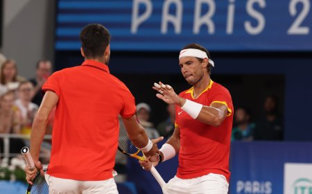 Juegos Olímpicos París 2024, en directo | Nadal y Alcaraz pierden el primer set de dobles ante los estadounidenses Krajicek y Ram (6-2)
