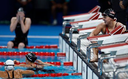 Juegos Olímpicos París 2024, en directo | Katie Ledecky se convierte en la mejor nadadora olímpica de la historia tras ganar la plata en el 4x200m estilo libre