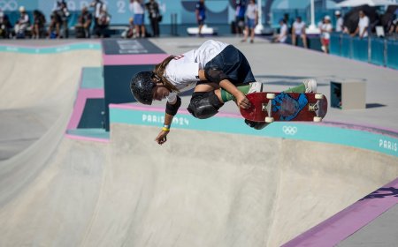 El skate de Naia Laso, finalista olímpica bajo el Obelisco