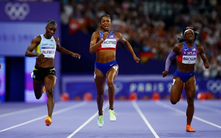 Gabrielle Thomas derrota a Julien Alfred en la final de los 200m de los Juegos Olímpicos