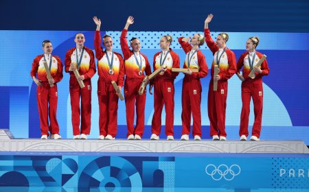 Bronce y reconciliación de la natación artística de España